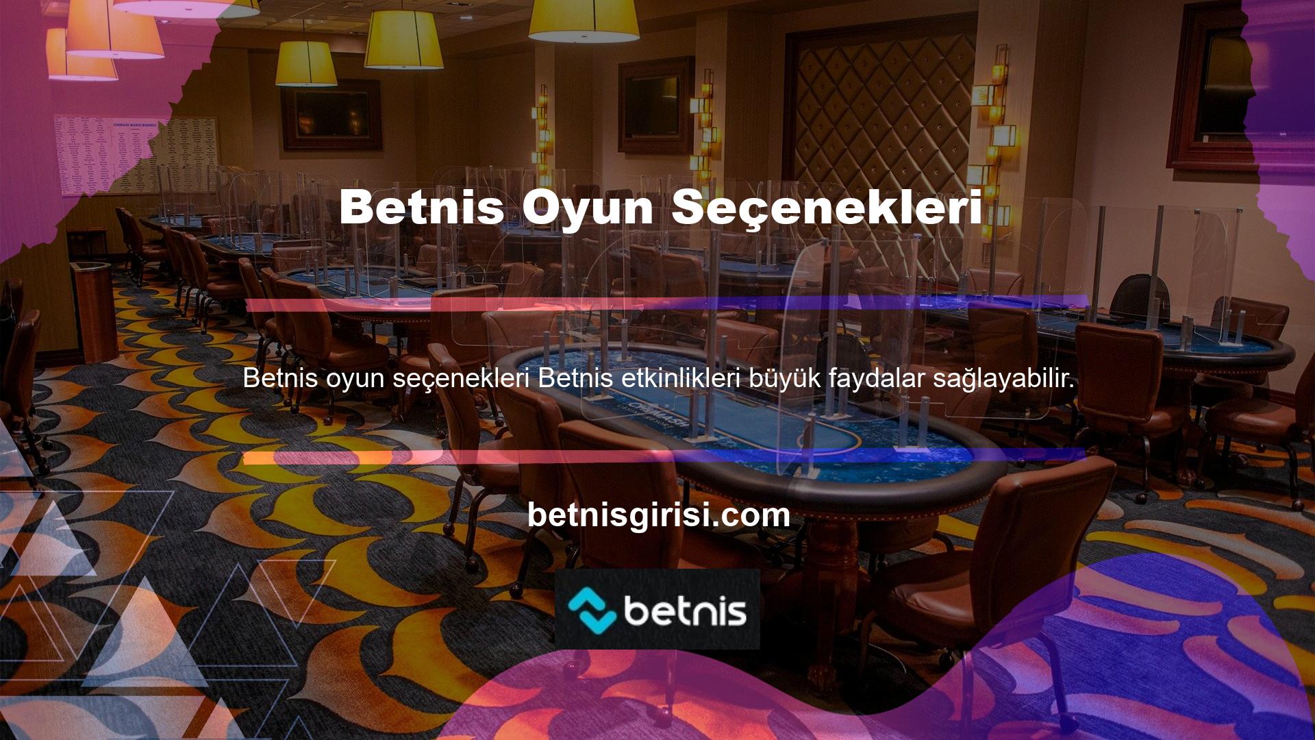 Dünyaca ünlü Betnis canlı casino platformu, Türkiye'deki bahisçilere yüksek oranlar kazandırmak için karışık bonuslar ve bonus bahis seçenekleri sunuyor