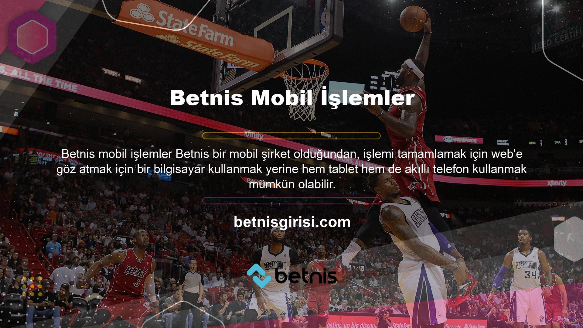 Betnis mobil özelliklerini kullanmak için lütfen aşağıdaki gibi giriş yapın